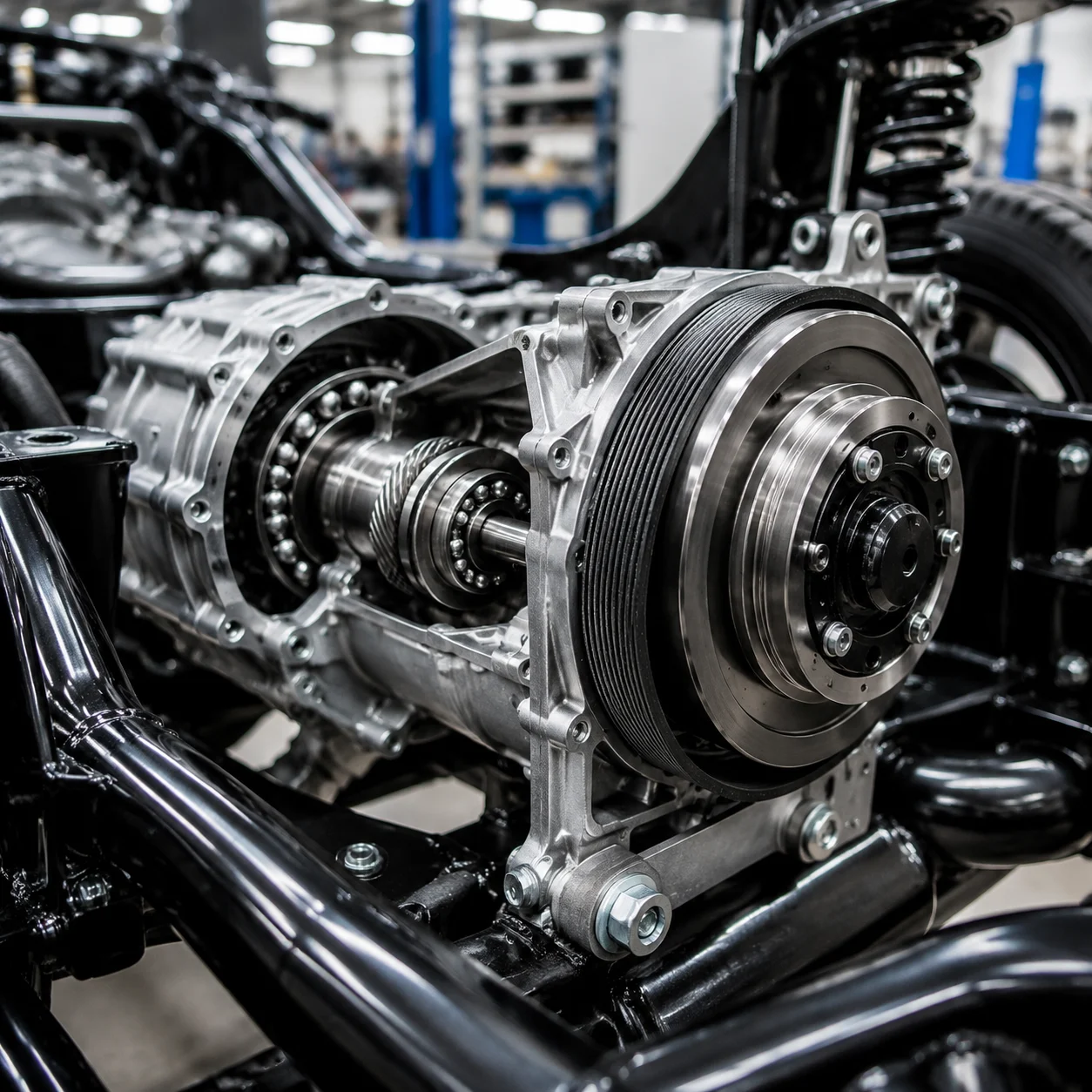 Angular contact ball bearing for automotive transmission and accessory system applications