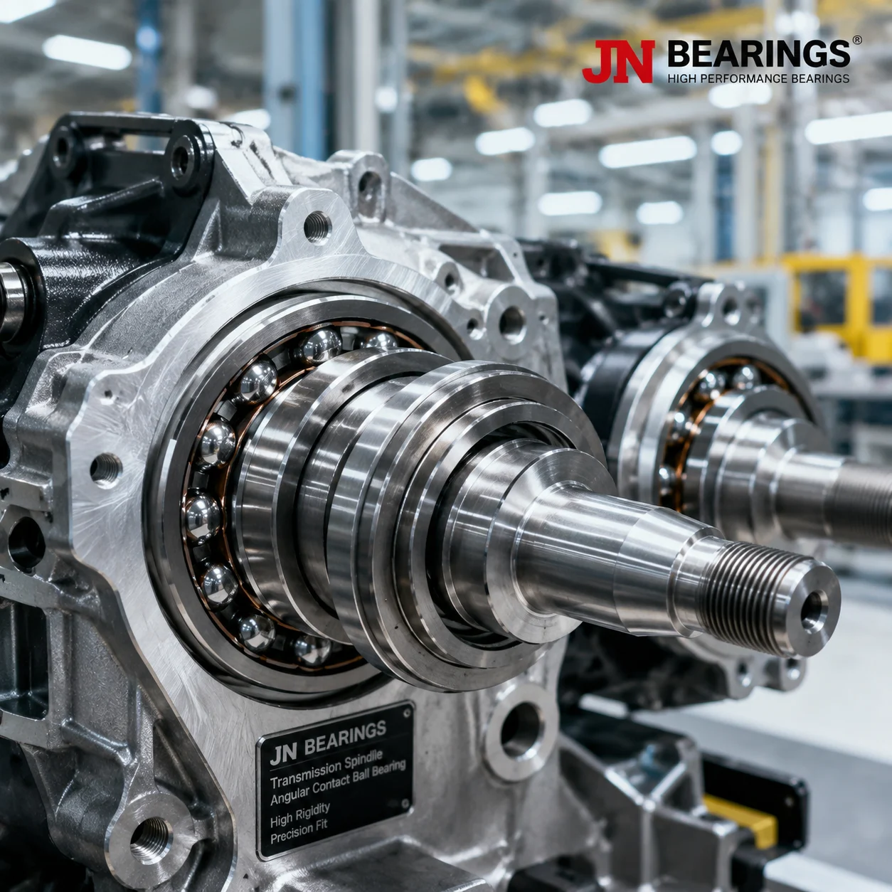 Automotive bearing application using angular contact bearings