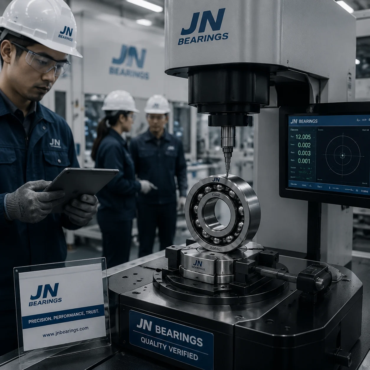Ball bearing in-process testing and verification