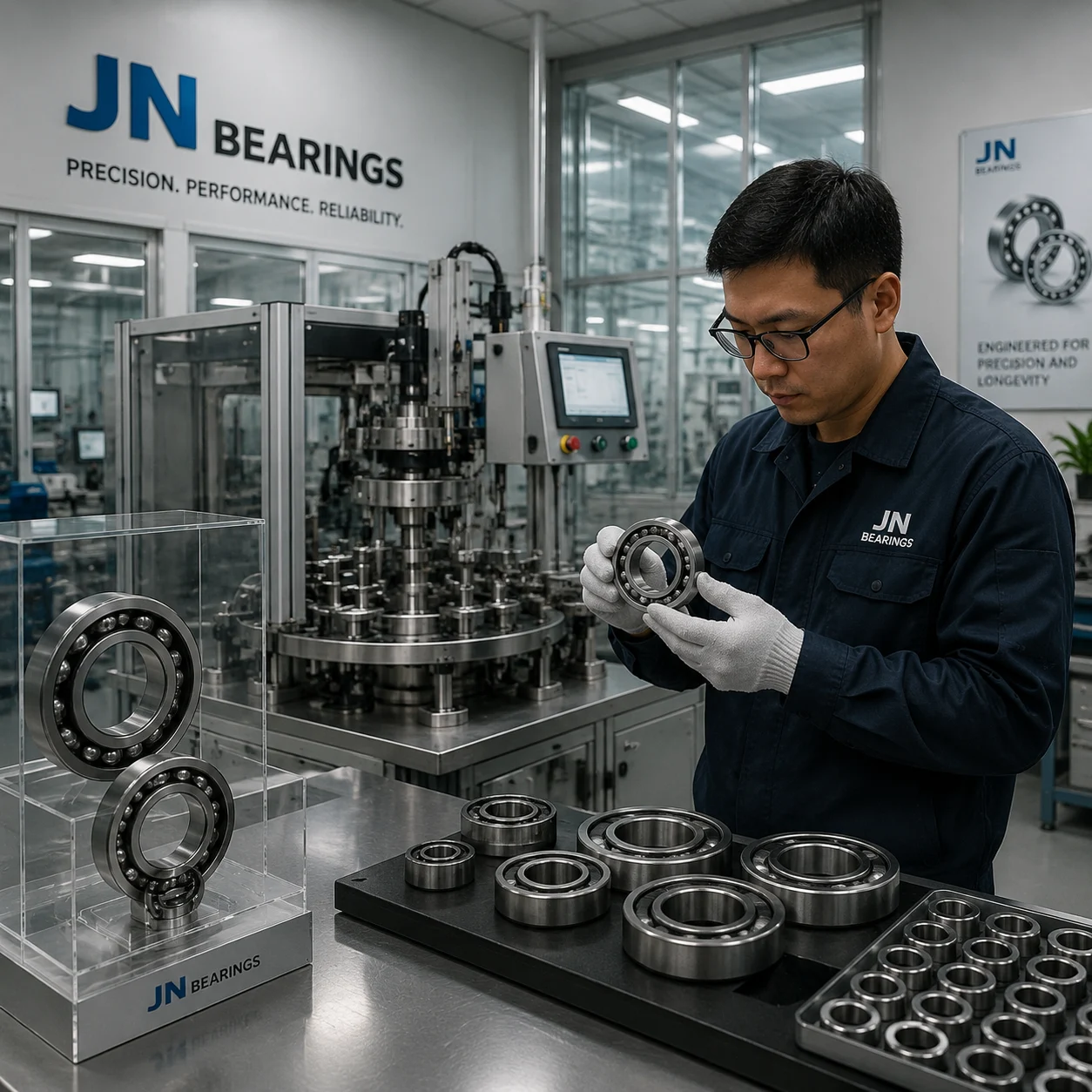 Ball bearing manufacturing production line and procurement order processing
