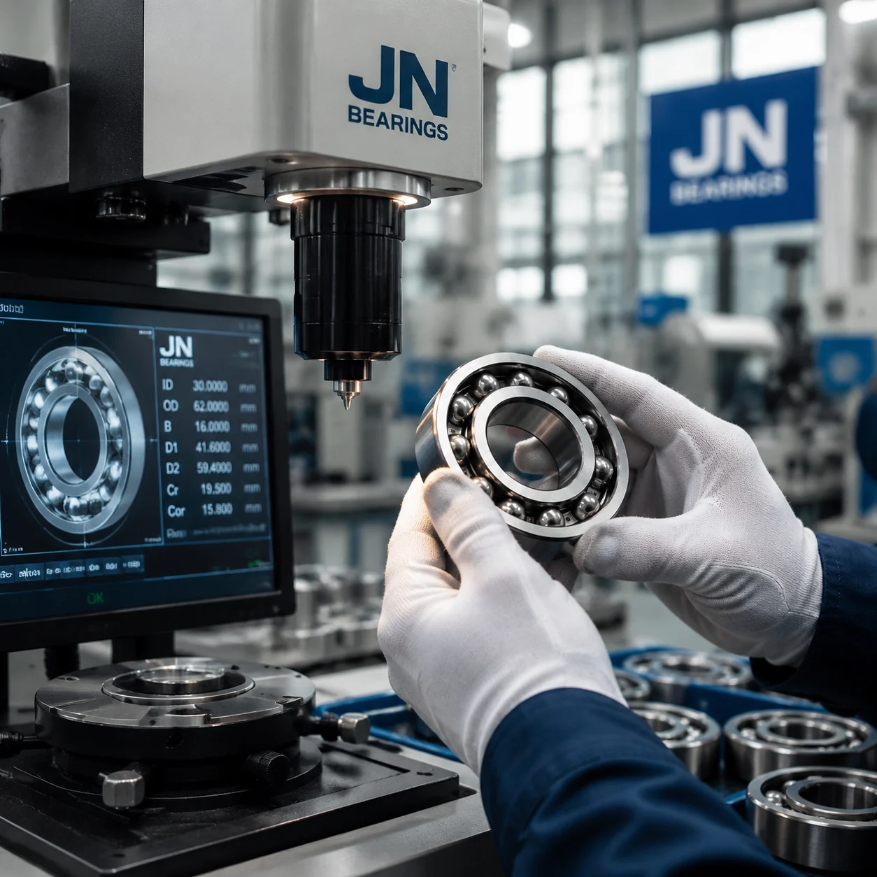 Ball bearings for electric motors industrial application