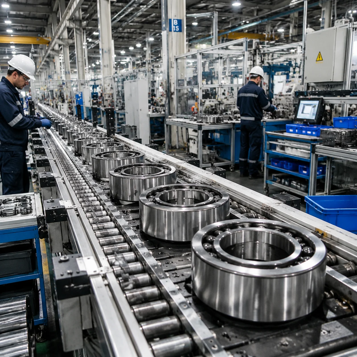 Ball bearings for electric motors requiring low noise and low friction