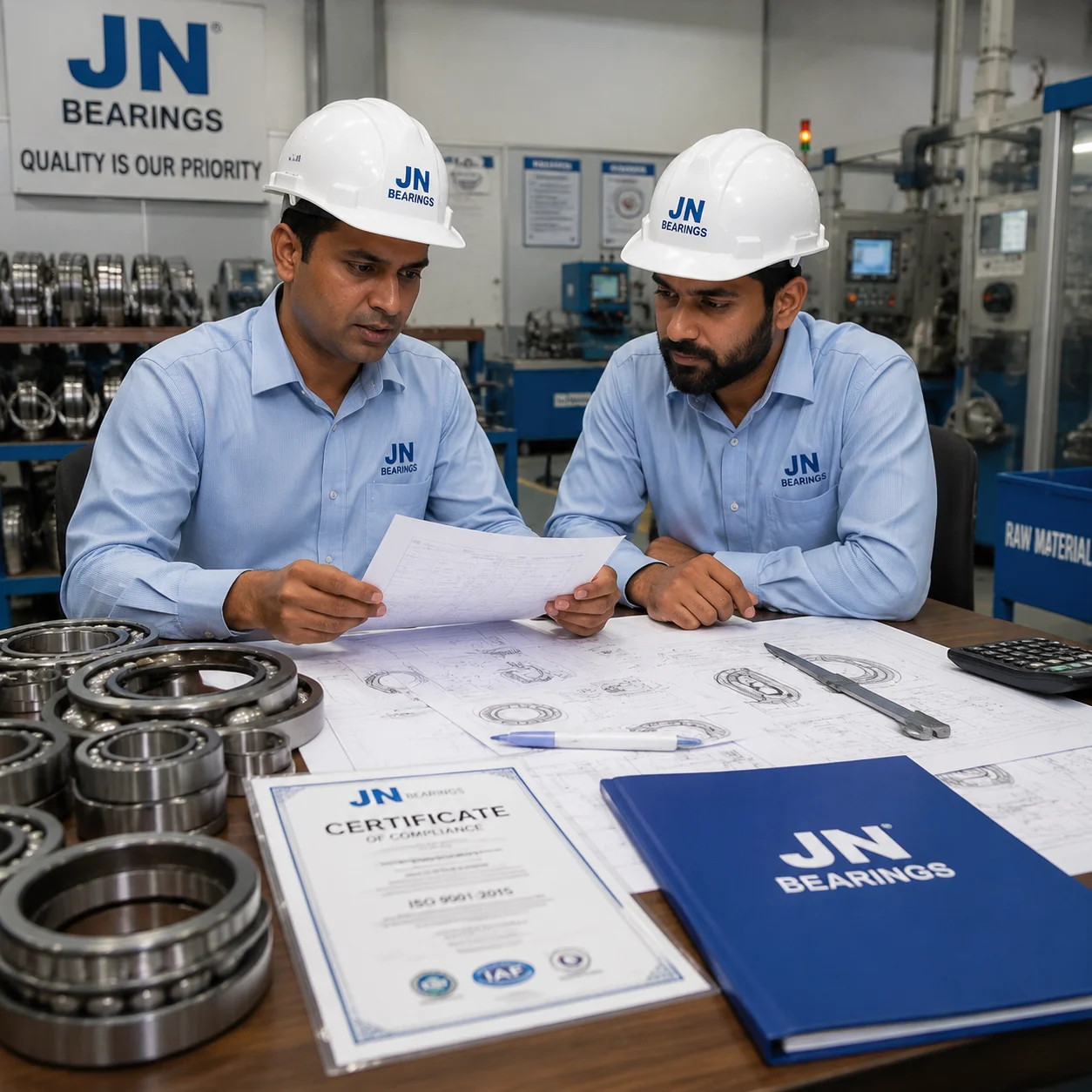 Bearing manufacturer documentation review and supplier qualification