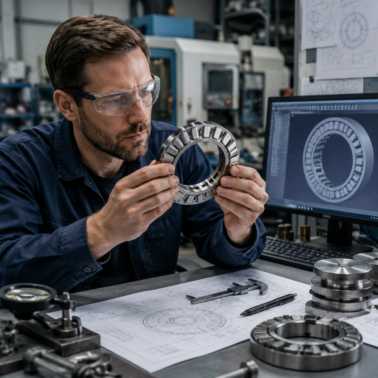 Custom thrust bearing engineering