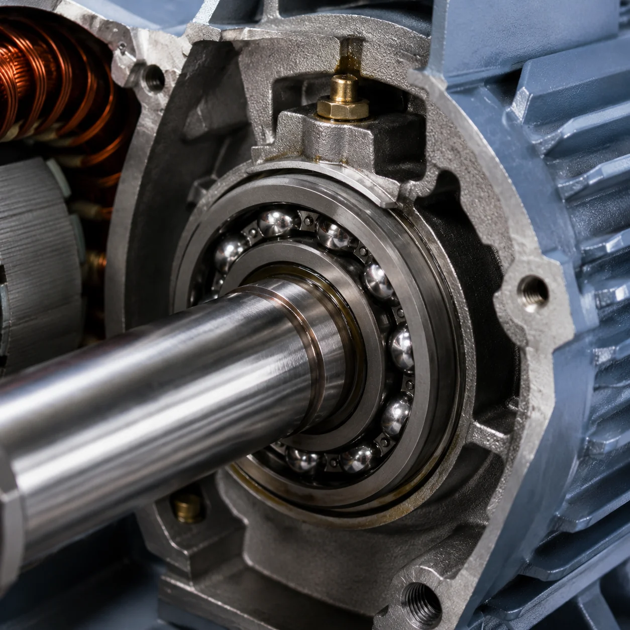 Deep groove ball bearing optimized for electric motor applications