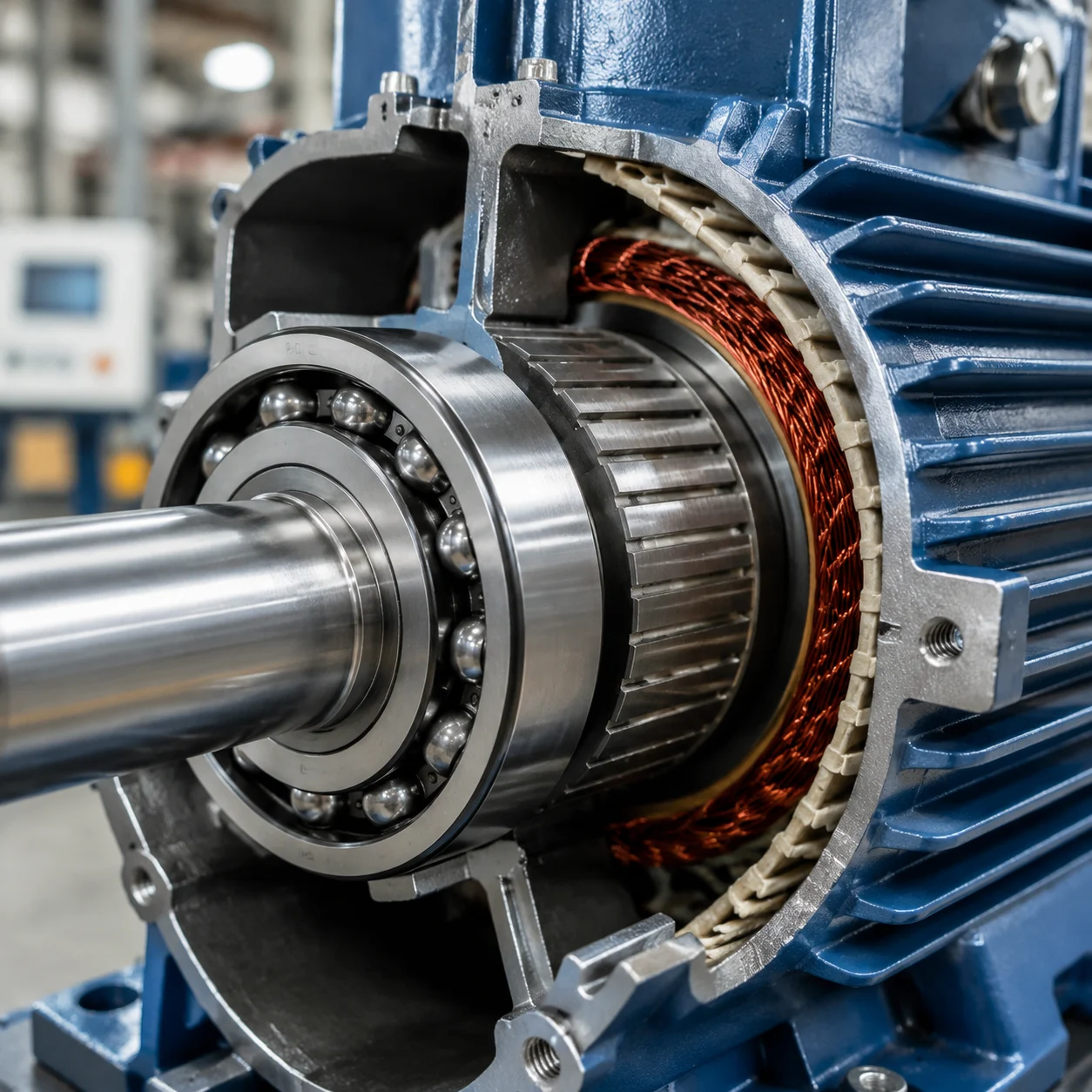 Deep groove ball bearings for electric motors