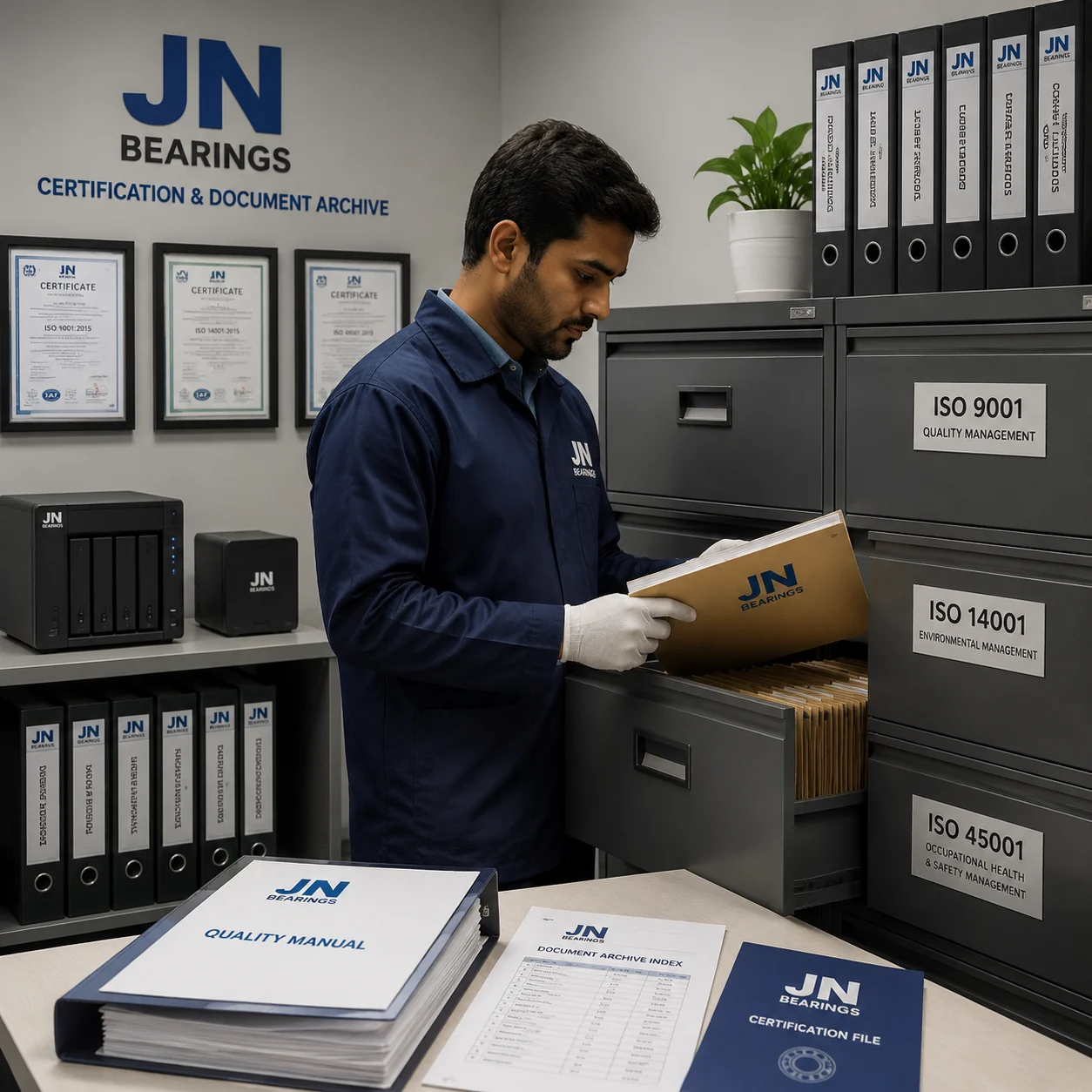Document archiving and compliance certification process