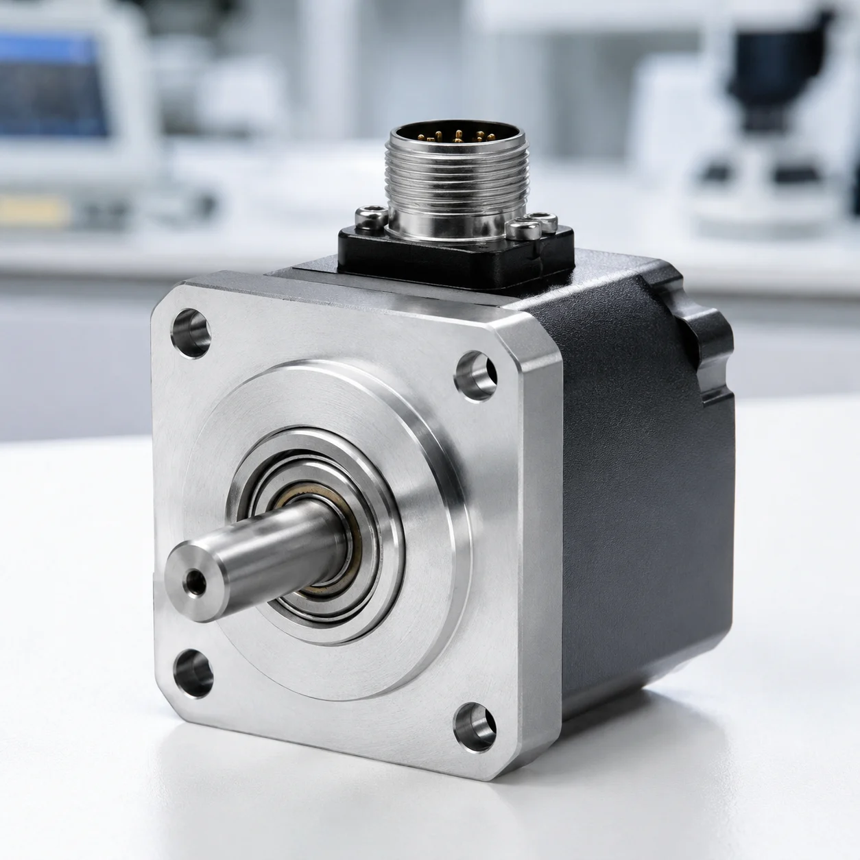 Flanged miniature bearings for compact axial positioning