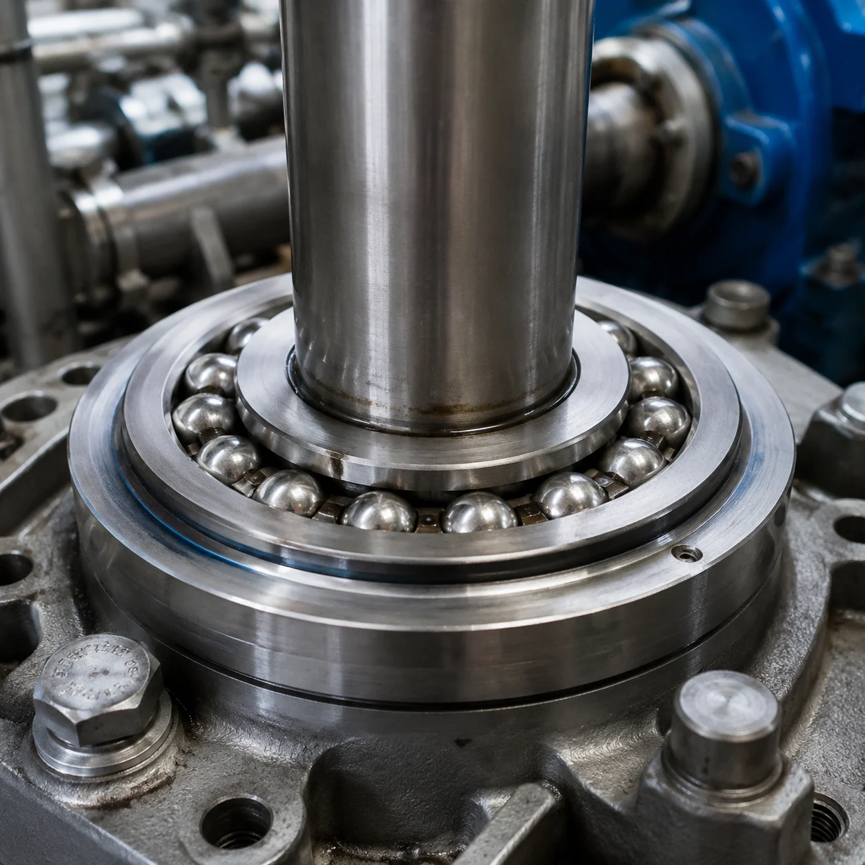 Flanged stainless steel ball bearings