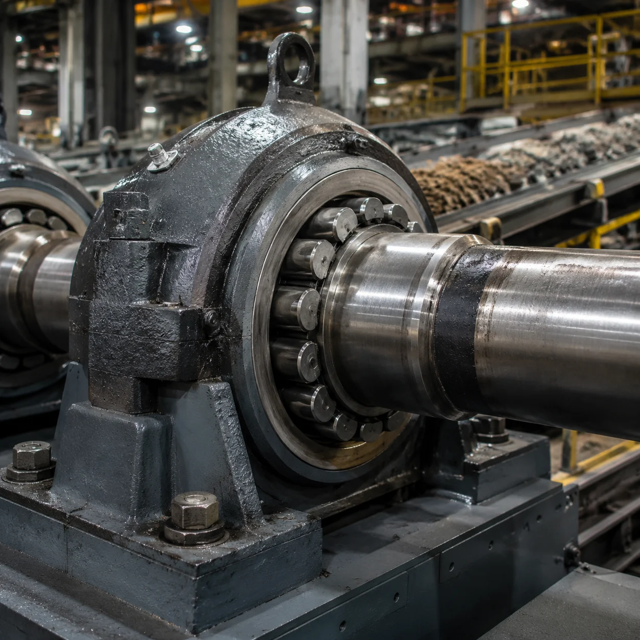 Heavy duty bearing for industrial machinery