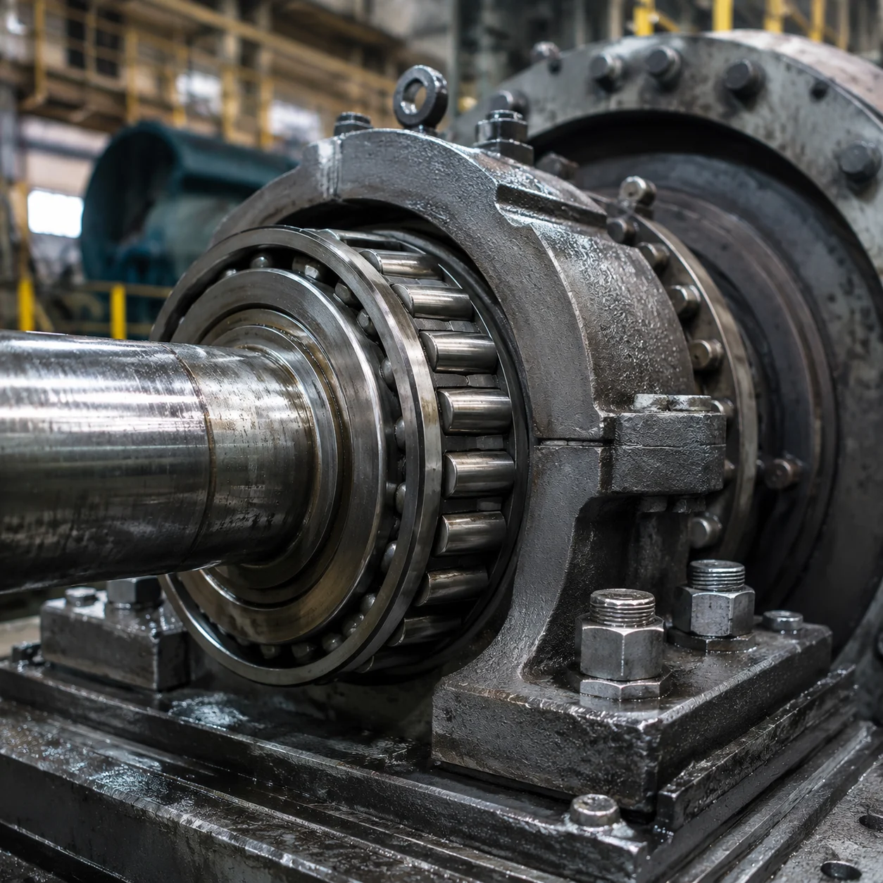 High load industrial bearings used in heavy machinery applications