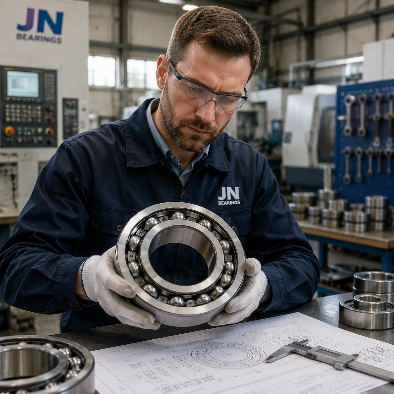 High precision deep groove ball bearings ready for production and bulk shipping