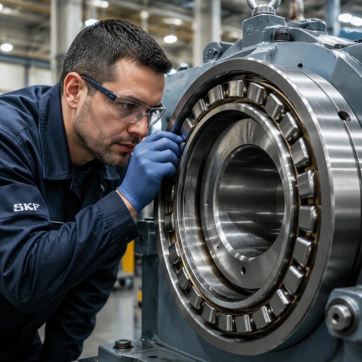 Industrial bearing components for precision motion applications