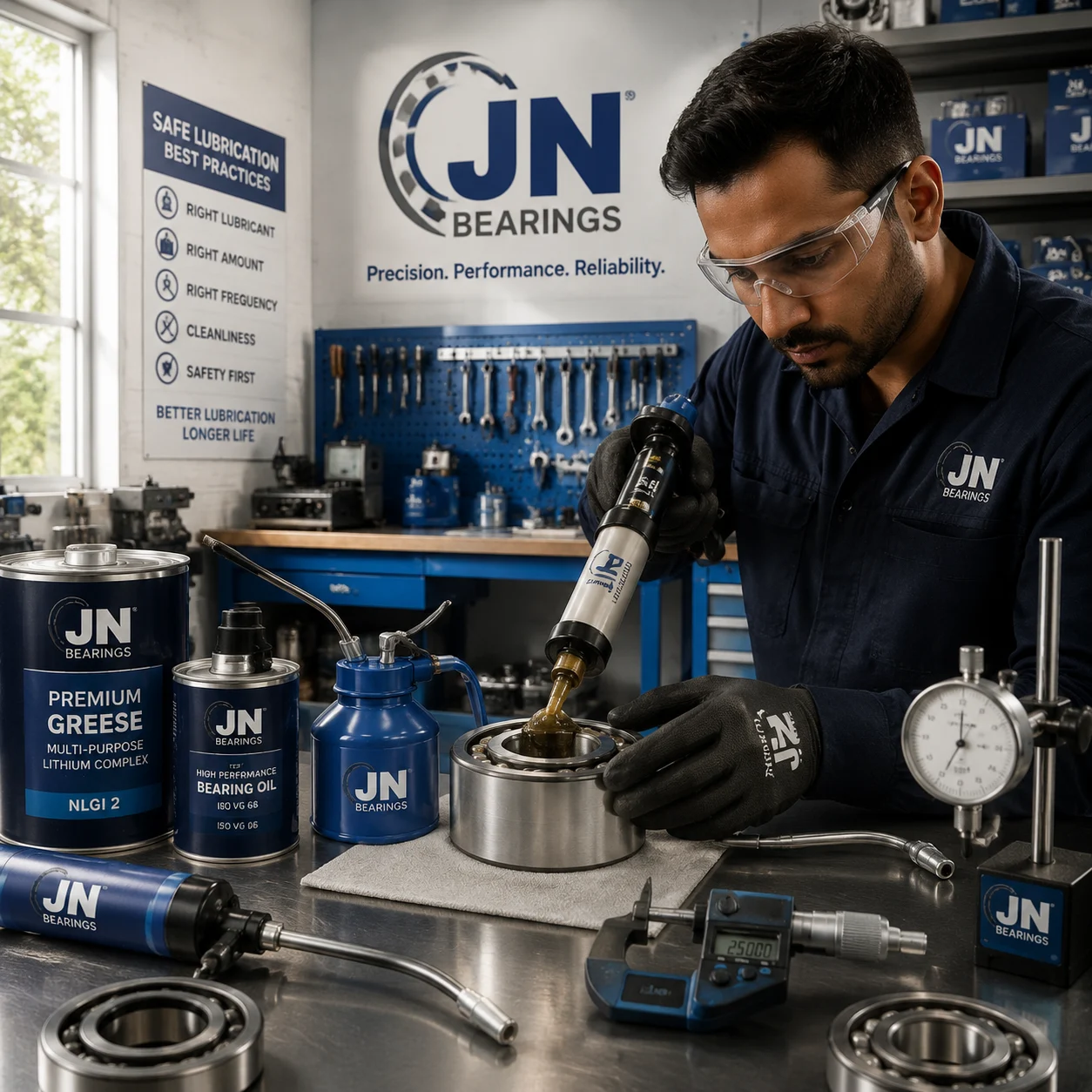 Industrial bearing lubrication and maintenance equipment