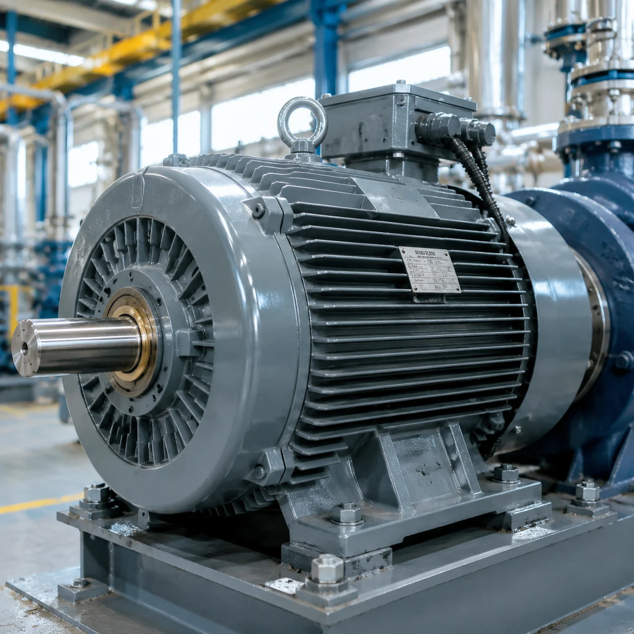 Industrial electric motor bearing application