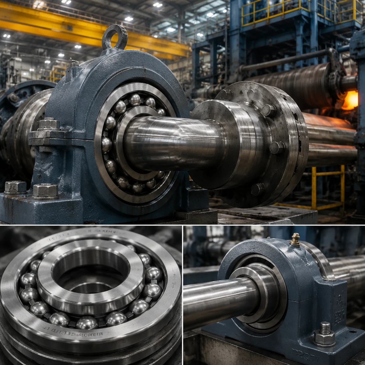 Industrial machinery mounted ball bearings by JN Bearings