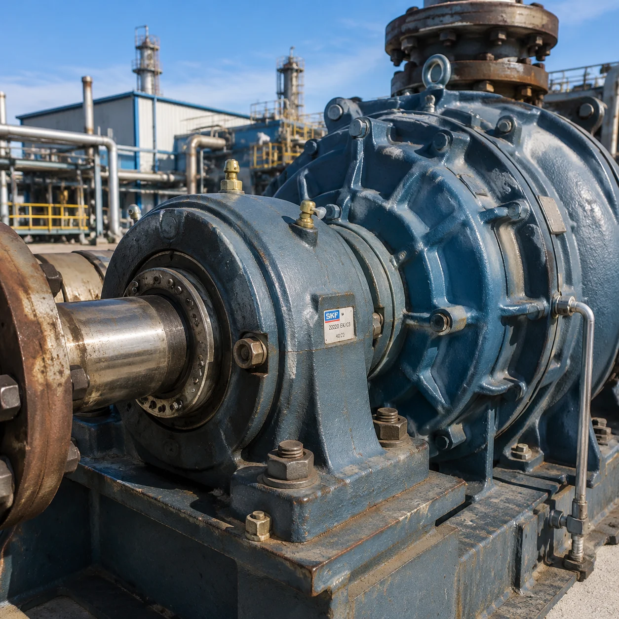 Industrial machinery radial load bearings