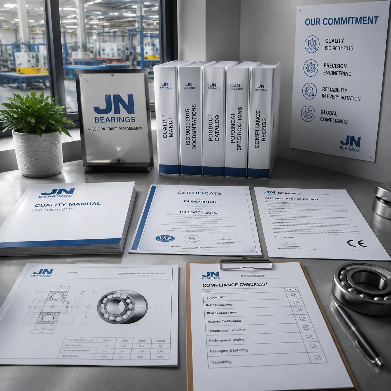 JN Bearings compliance documentation and supplier qualification