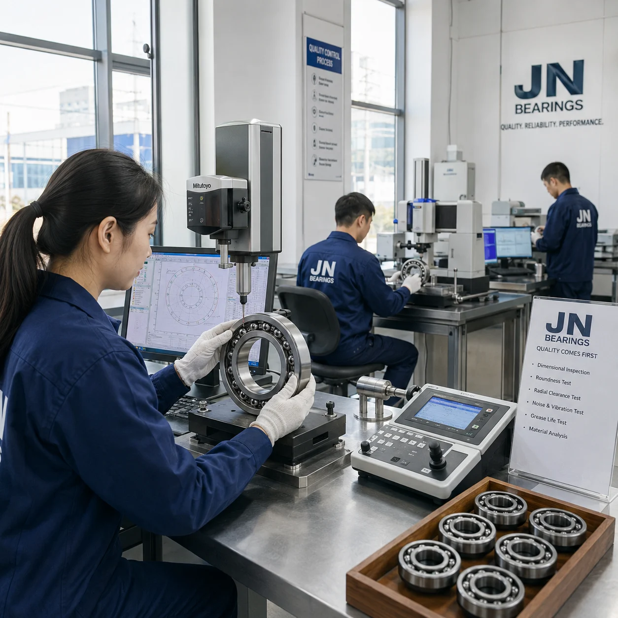 JN Bearings dimensional and performance testing report