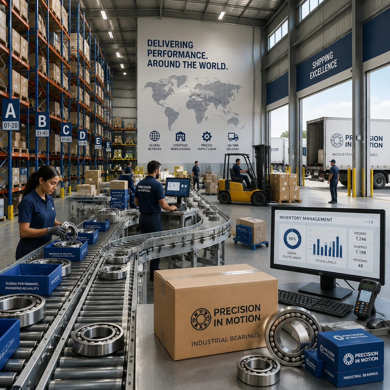 JN Bearings global logistics and distribution operations