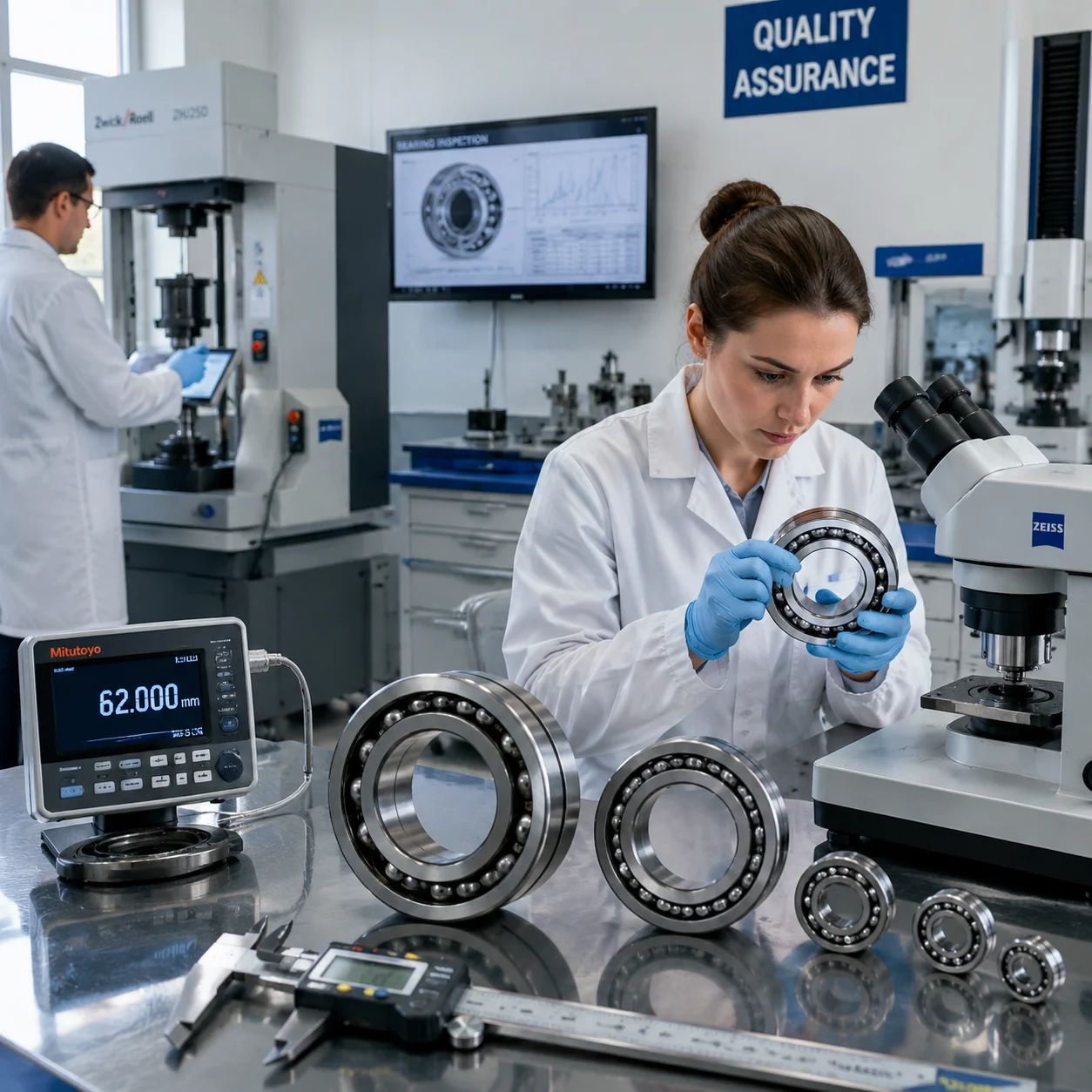 JN Bearings 生產品質控制與材料可追溯性流程
