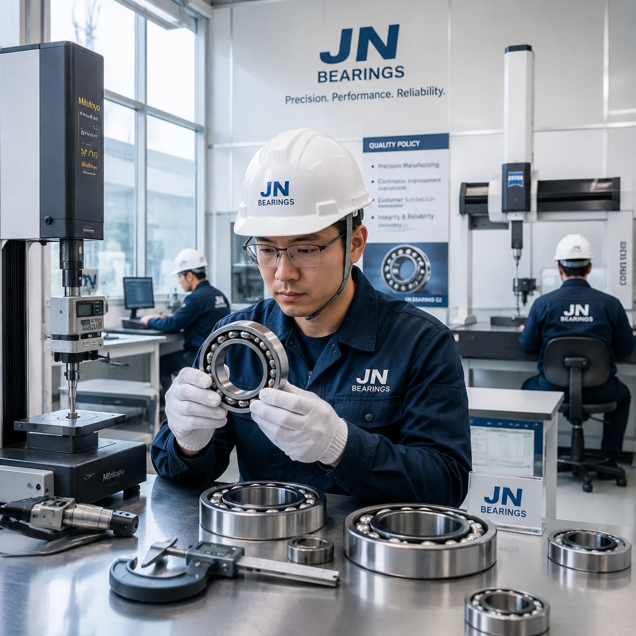 JN Bearings precision ball bearing quality control facility
