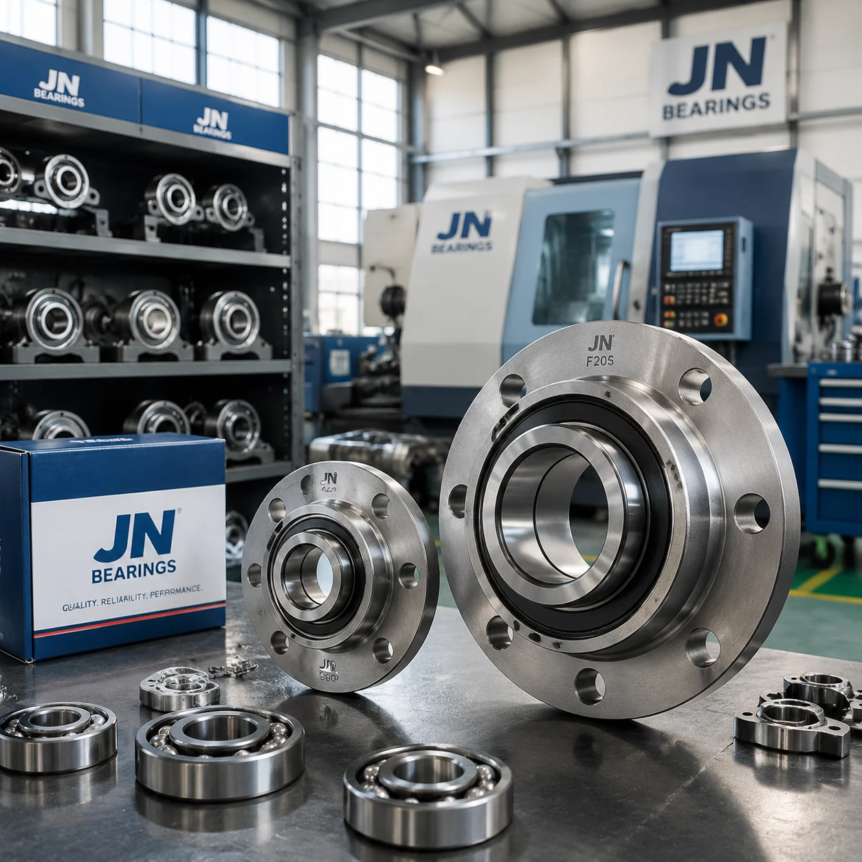 JN Bearings precision flanged ball bearings product overview