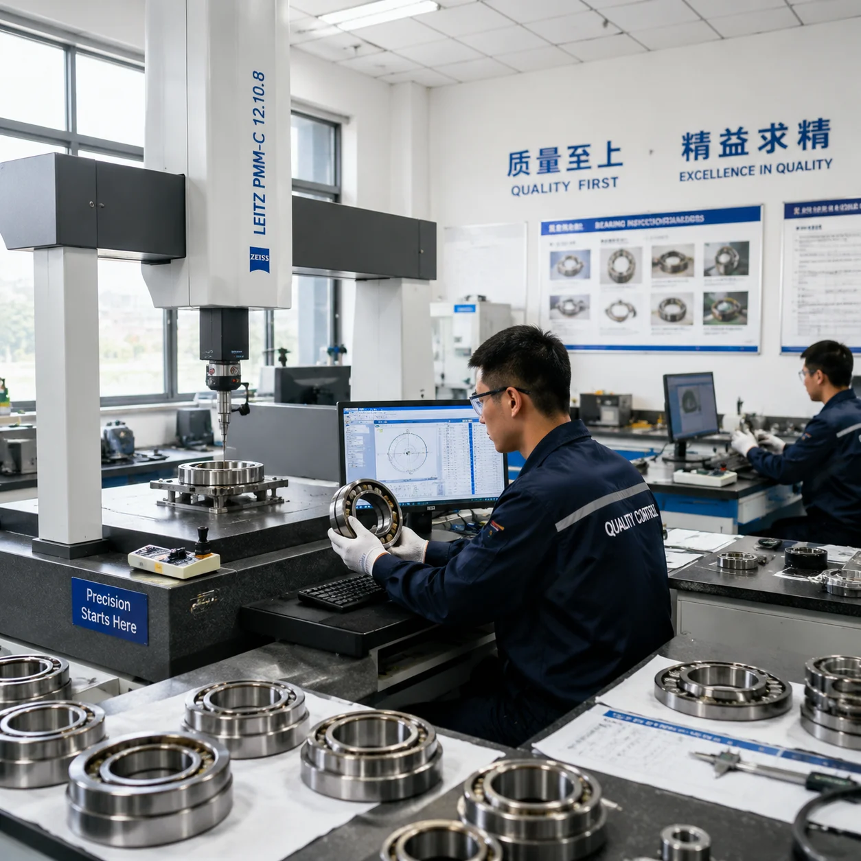JN Bearings quality inspection facility ensuring consistent quality control and precision standard