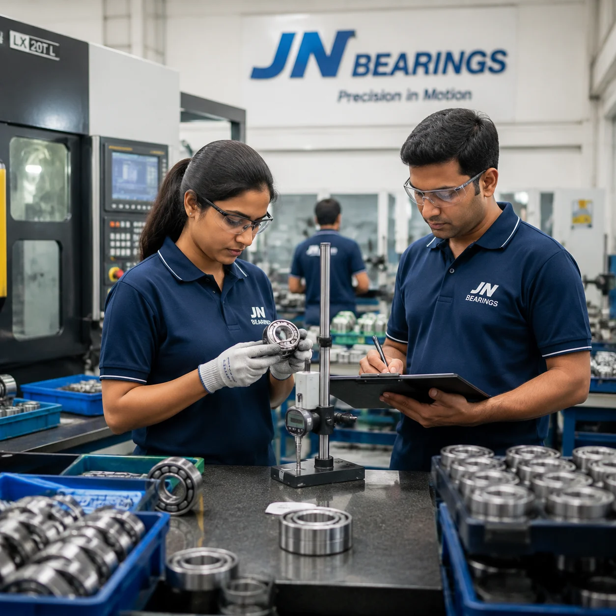 JN Bearings technical support and quality control for ball bearing global supply