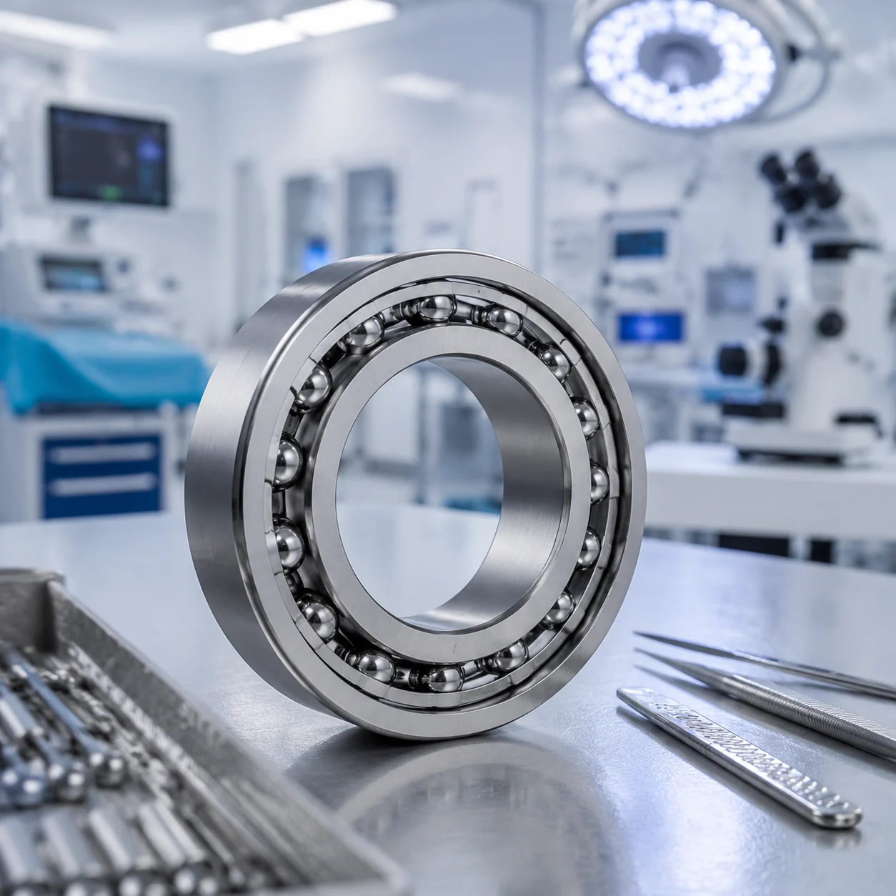 Low noise medical device bearing