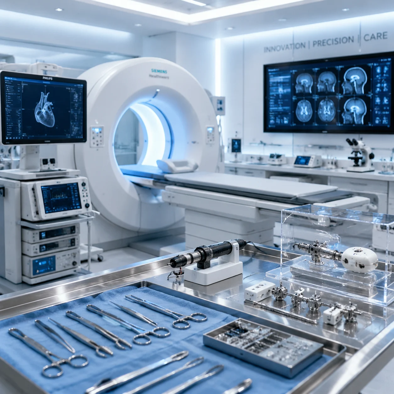 Medical device bearings for precision scanners