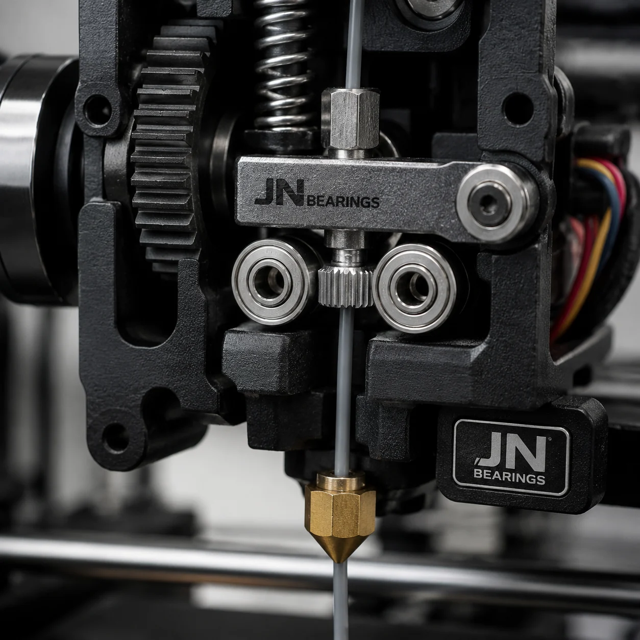 Miniature flanged ball bearings for 3D printers and precision stepper motors