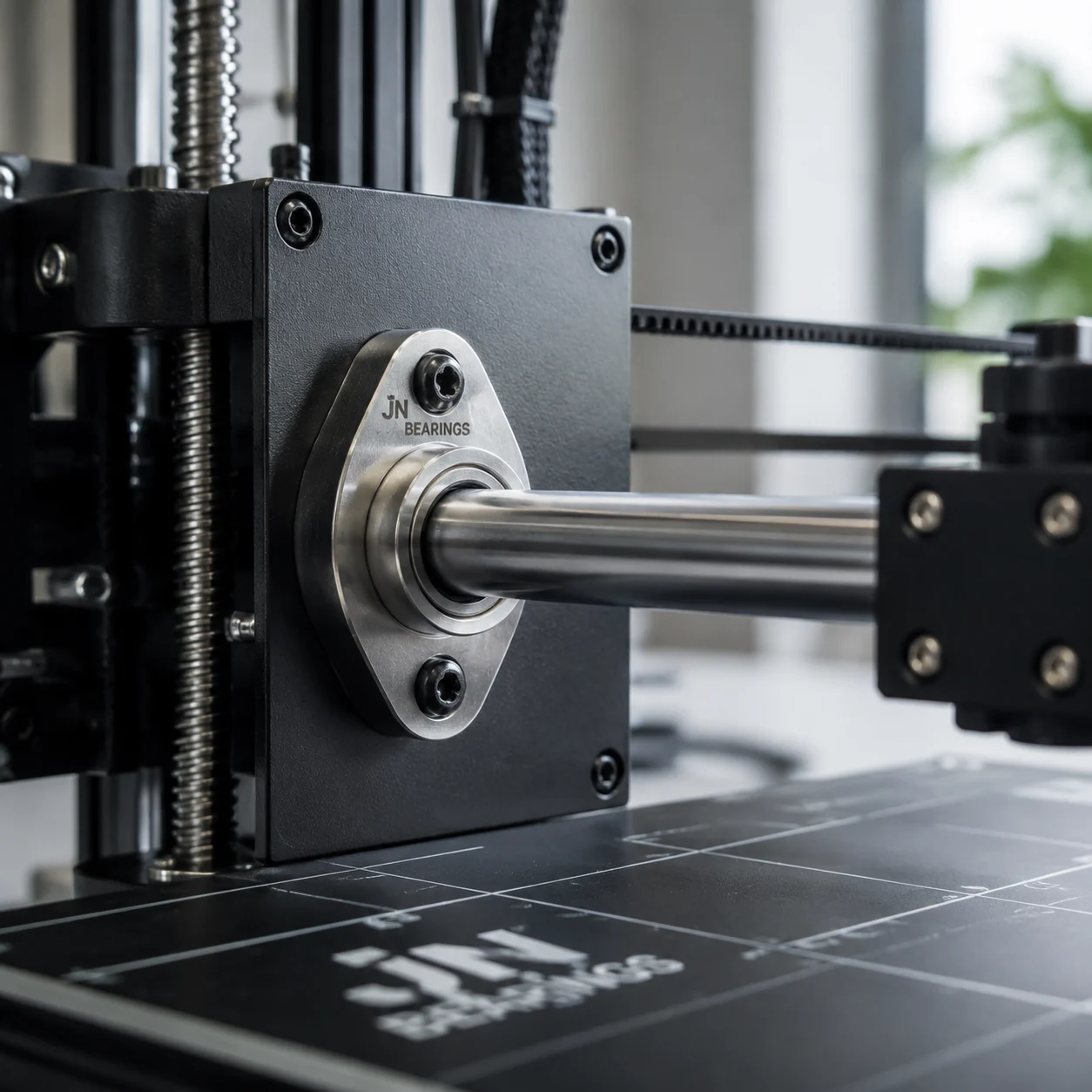 Miniature flanged bearings for 3D printers and stepper motors