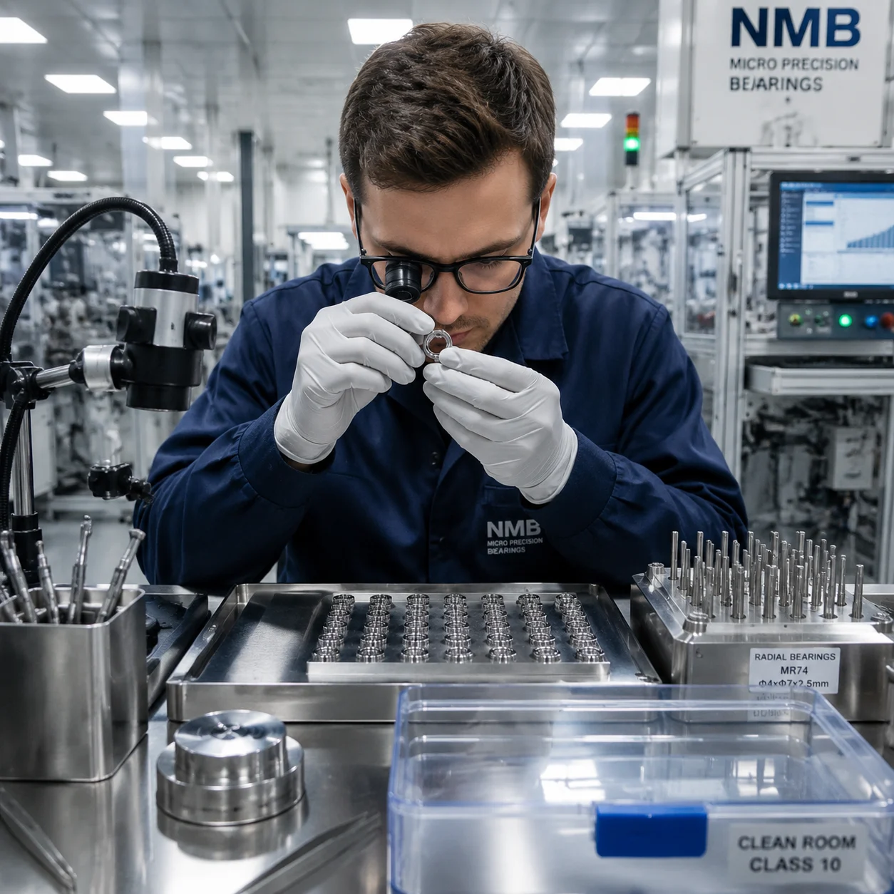 Miniature precision bearings for medical equipment