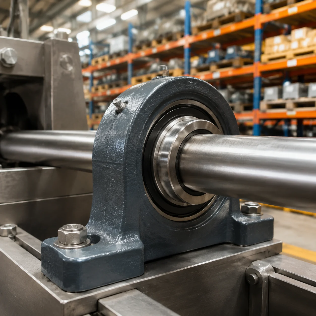 Mounted bearing units overview showing UCP UCF and UCFL pillow block housing types