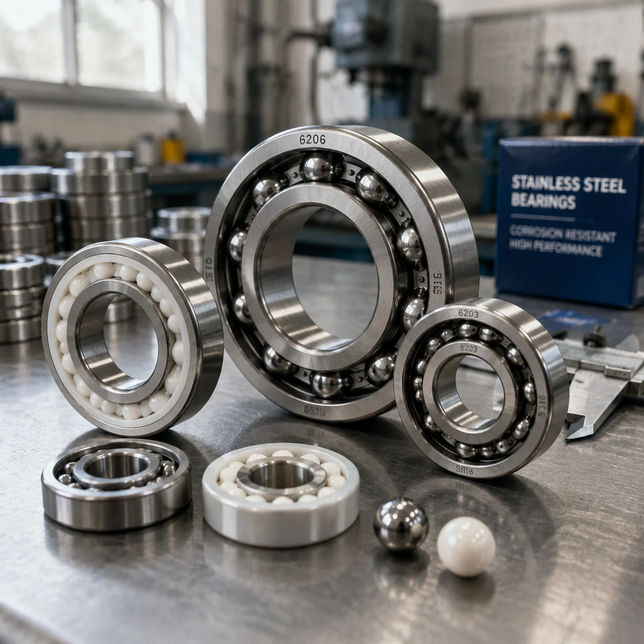 OEM ODM ball bearings with stainless steel and ceramic material options
