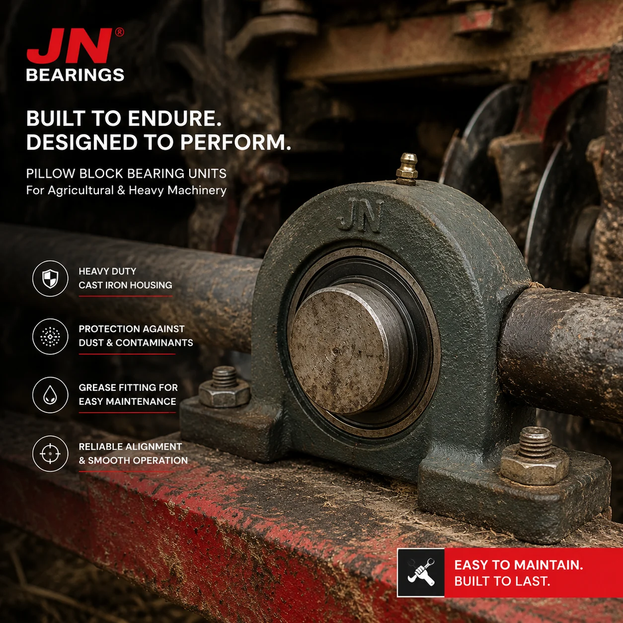 Pillow block bearing unit applications