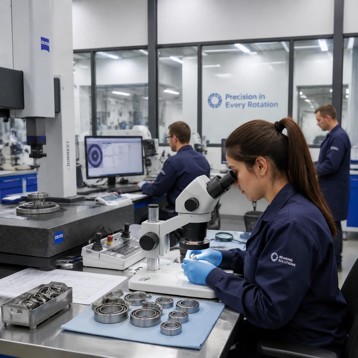 Precision ball bearings for automotive systems and high durability