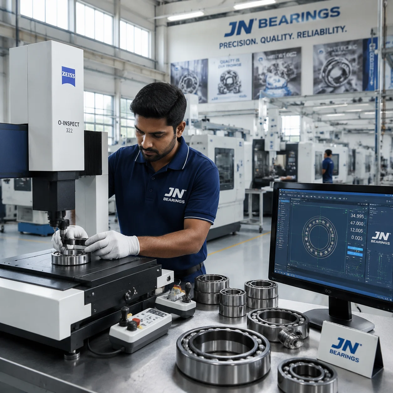 Precision bearing production equipment and manufacturing facility
