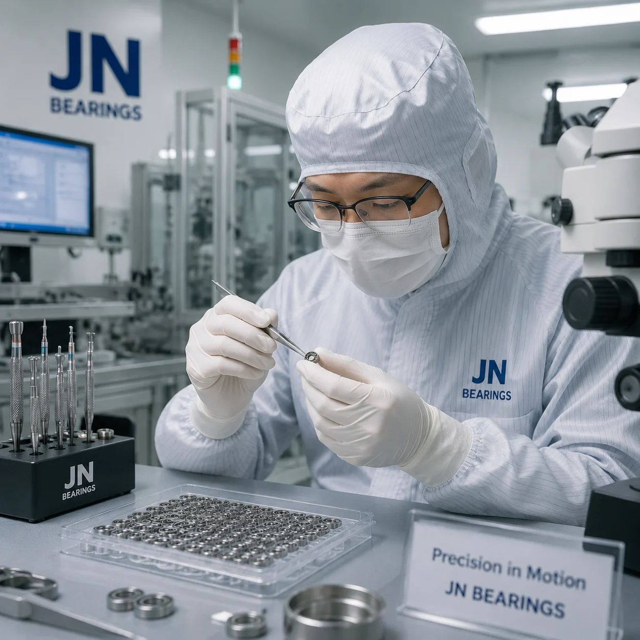 Precision bearings for medical devices and precision equipment