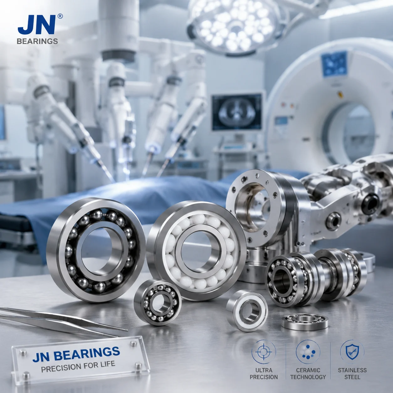 Precision bearings for medical devices