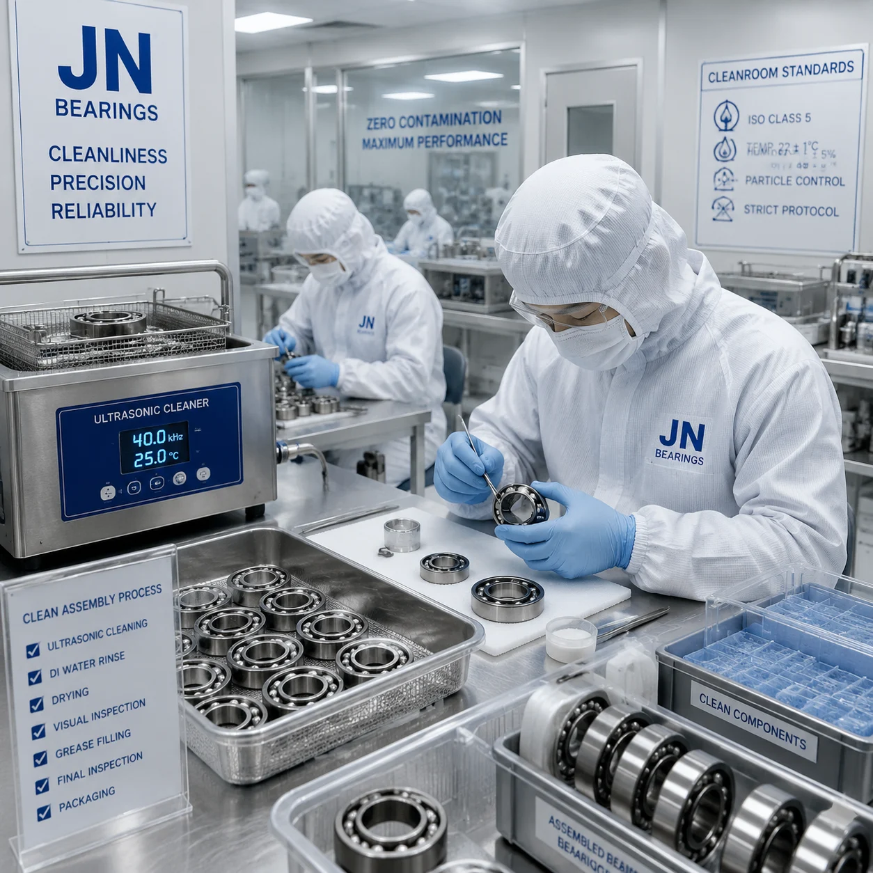 Precision engineering and thermal processing in a modern bearing manufacturing facility