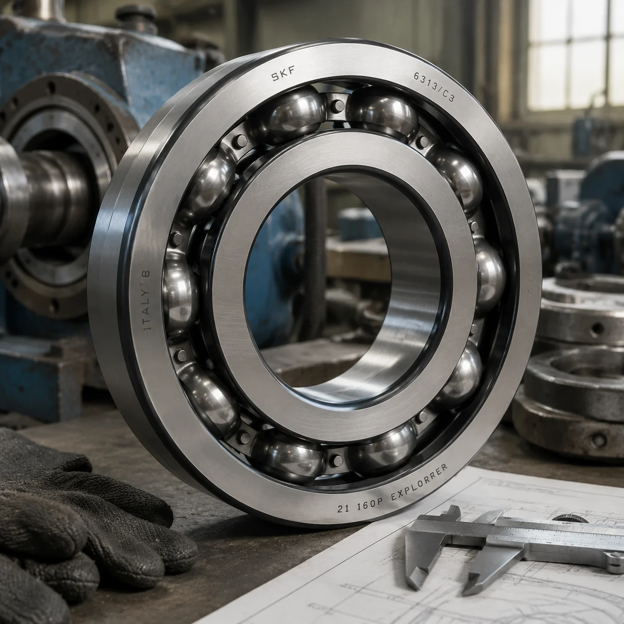 Precision heavy duty ball bearing for industrial machinery replacement sourcing