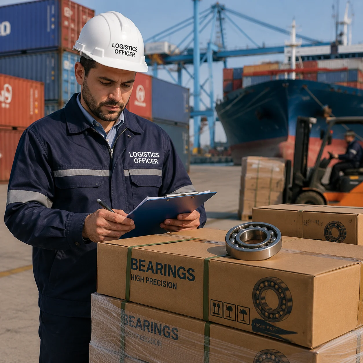 Quality control inspection for ball bearings