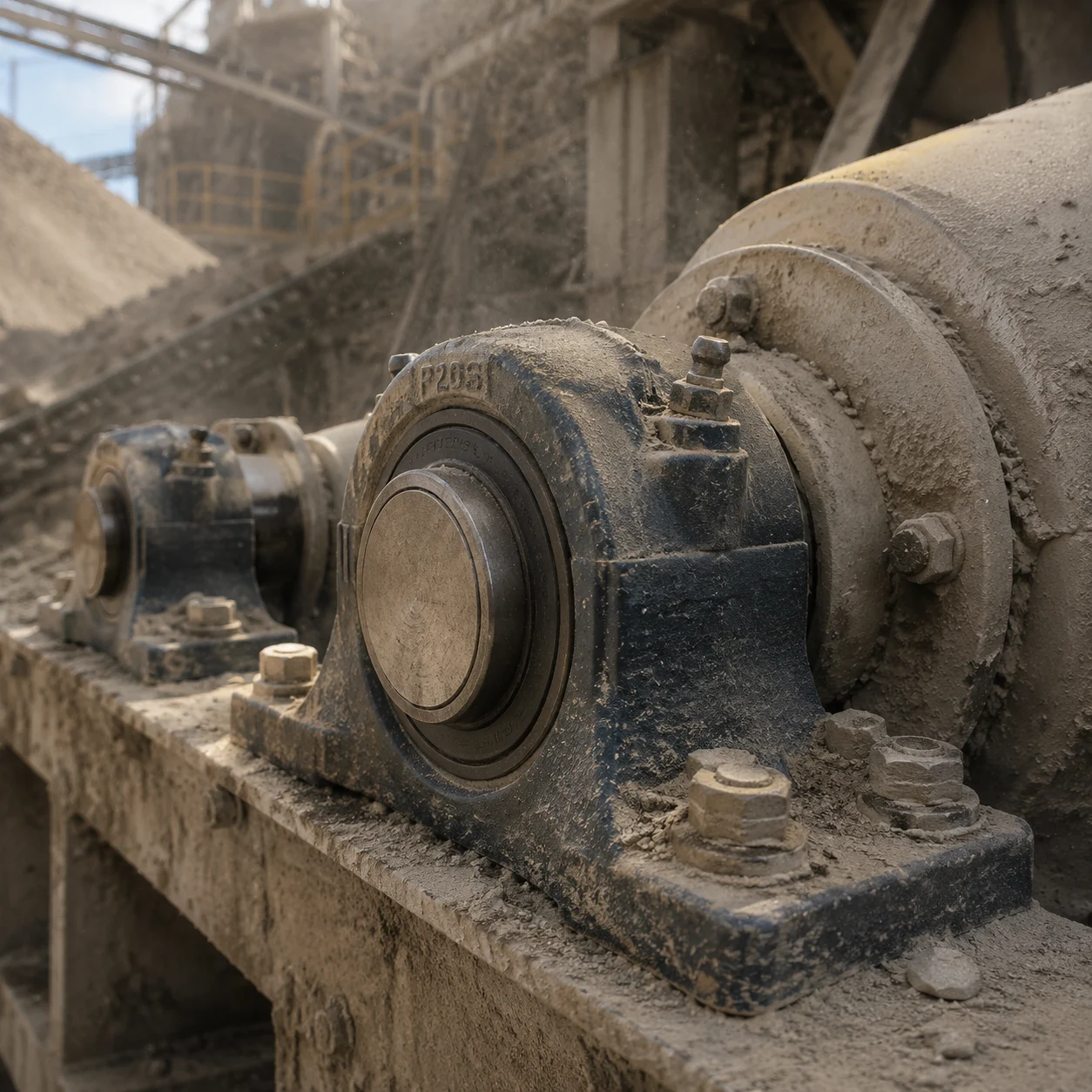 Sealed ball bearing units for dusty and contaminated environments
