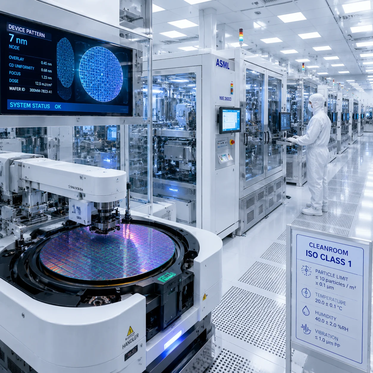 Semiconductor manufacturing equipment bearing components