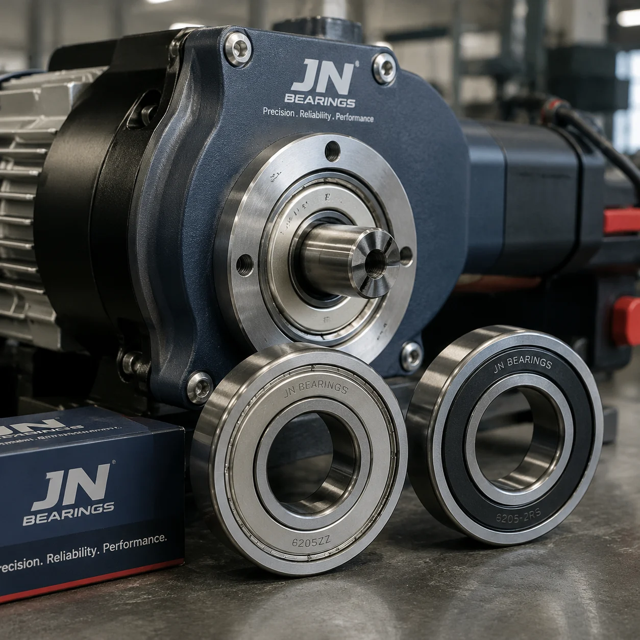 Shielded and sealed flanged ball bearing with ZZ and 2RS closure types