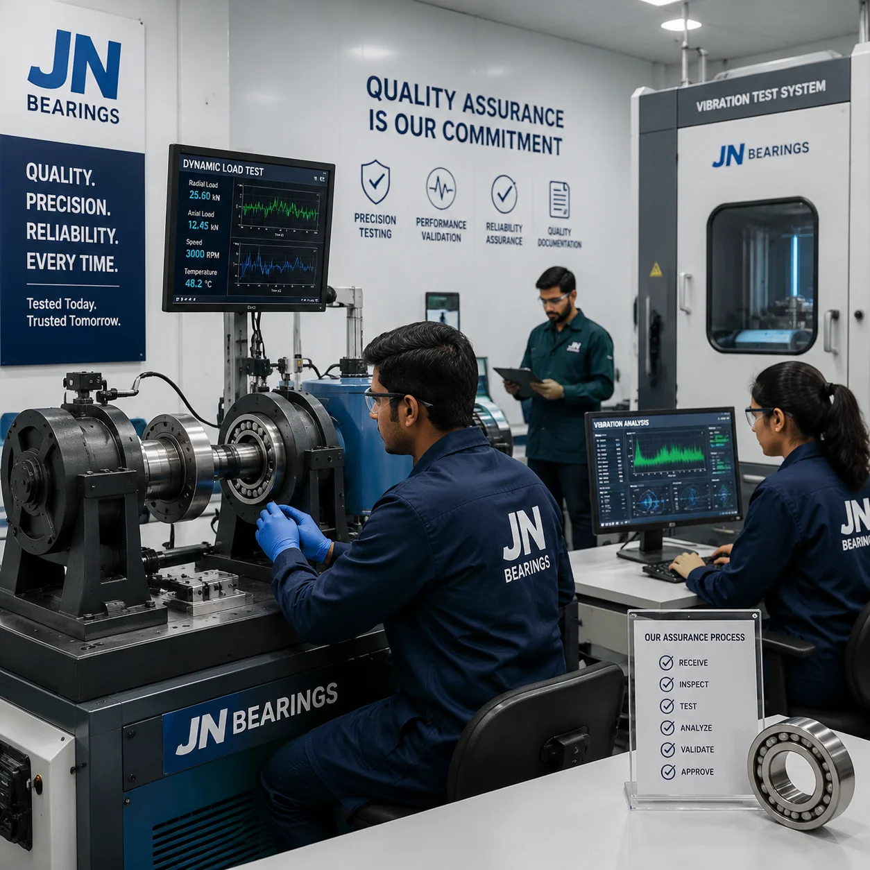 Single built-in flanged bearing isometric technical view
