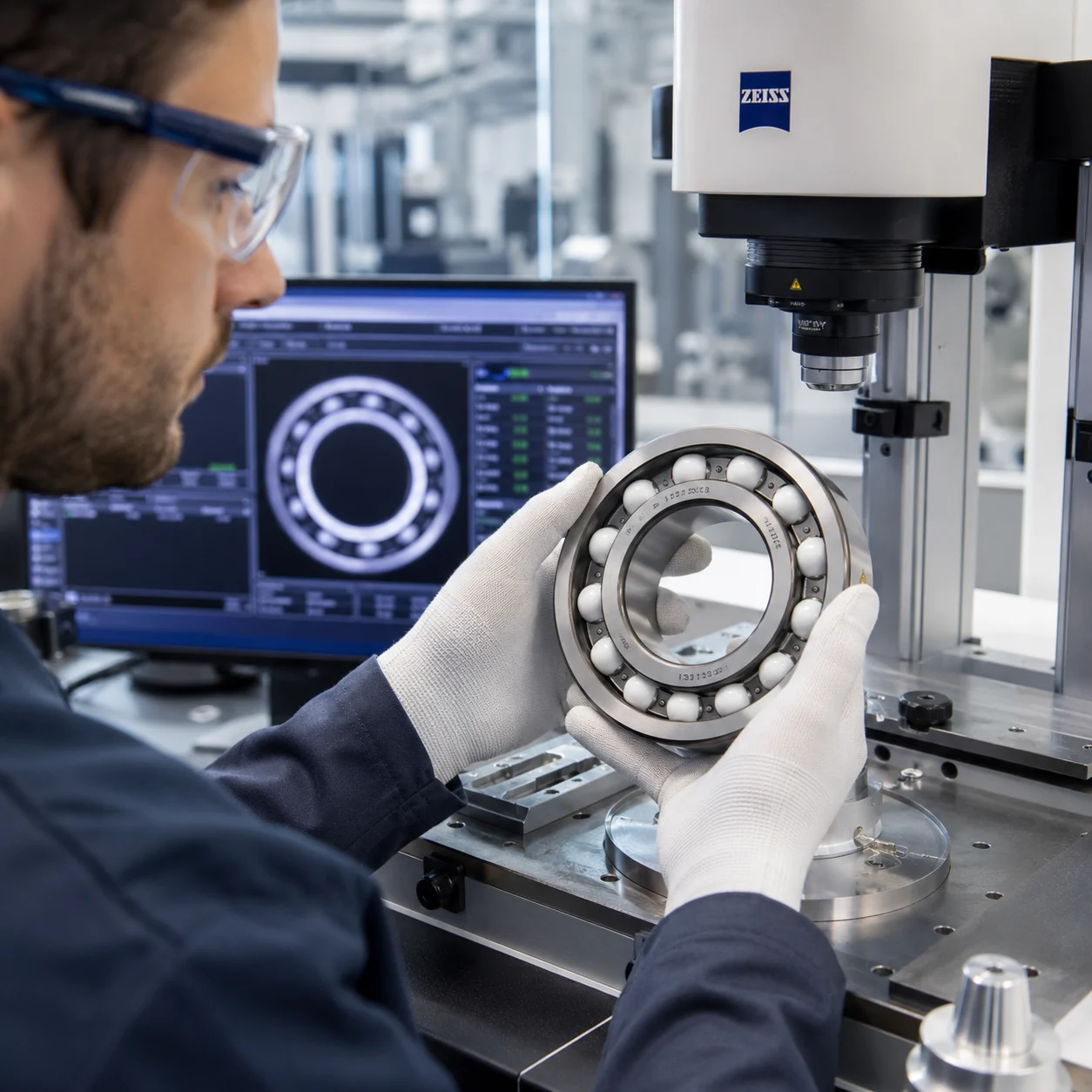 Stainless steel bearing materials and ceramic ball bearings for specialized industrial applications