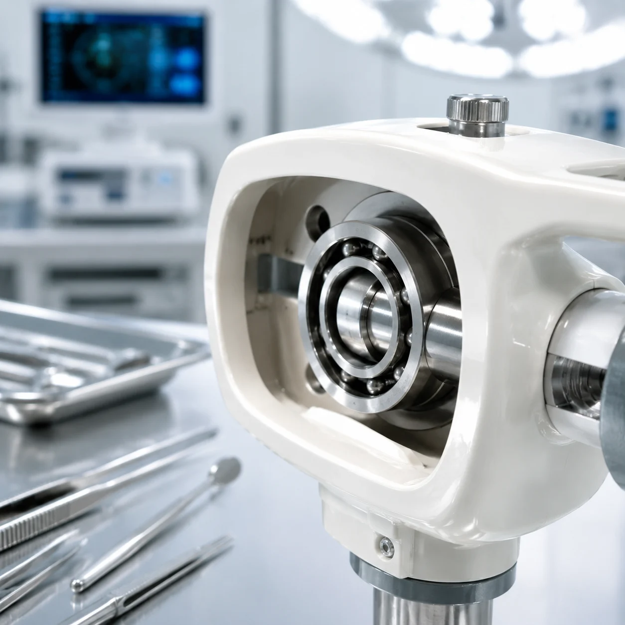 Stainless steel miniature deep groove ball bearing for medical equipment applications
